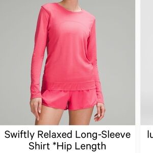 Lululemon Pink Long-Sleeve Shirt